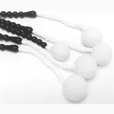 Small Black Plastic Beads